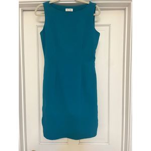 Calvin Klein fitted dress with side zippers